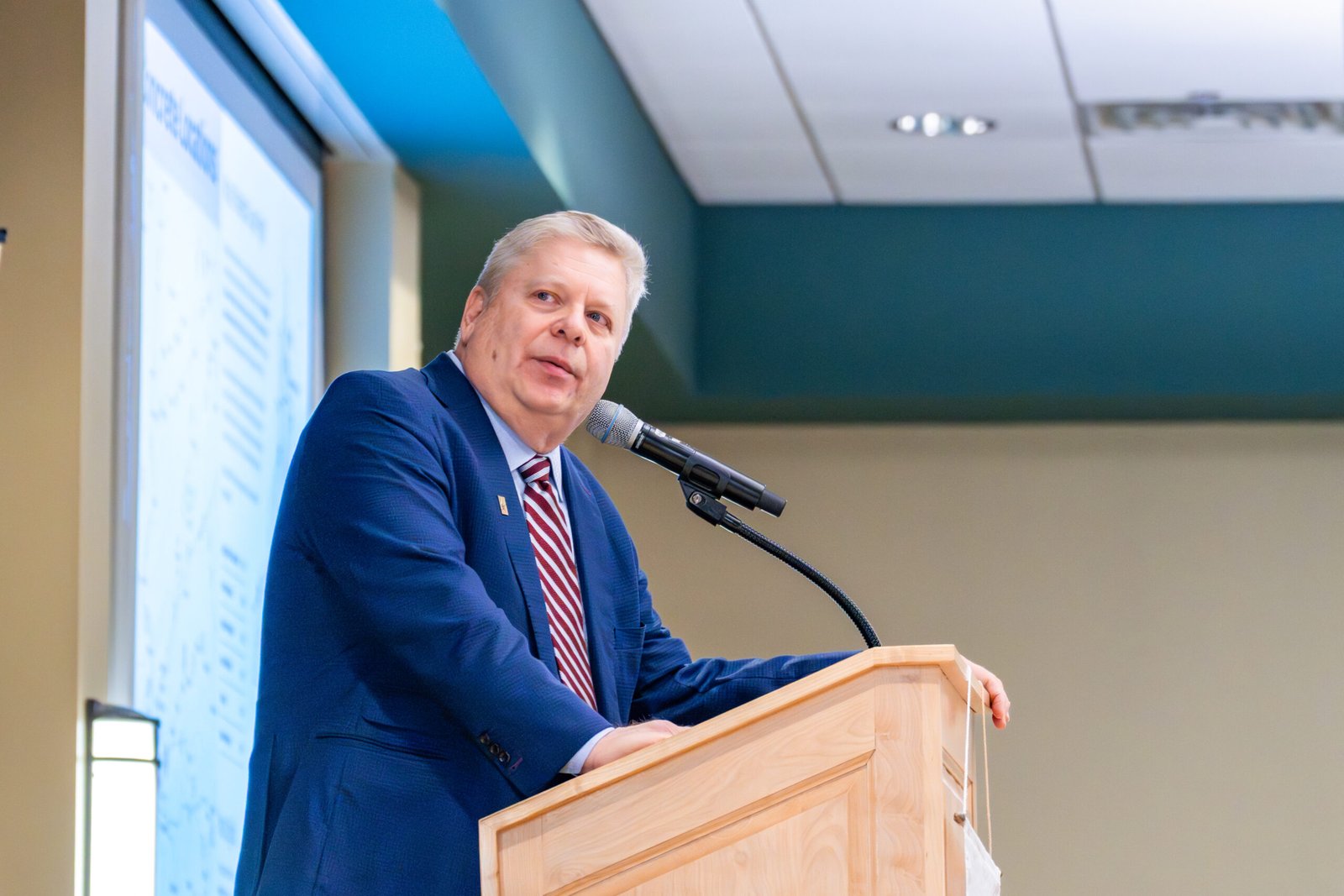 Speaker talking at a conference event
